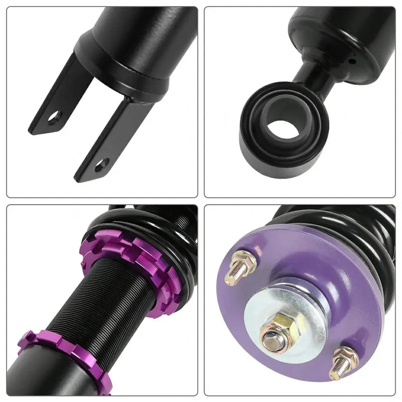 Adjustable Coilover Shock Absorbers Struts 4PCS for 1990-1996 Nissan 300ZX Z32 Flashark