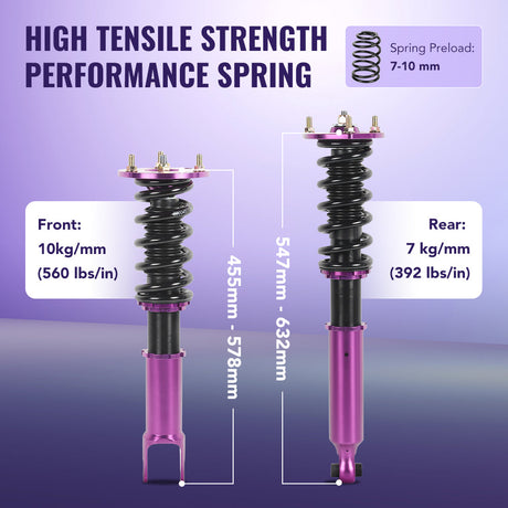Coilovers For 1992-2000 Lexus SC300 & SC400, Toyota Supra 4PCS Flashark