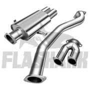 Catback Exhaust System 1993-1997 BMW E36 325i/325is/328i/328is/M3 6 CYL Dual 3 Inches Tip Flashark