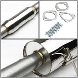 1994-1997 Honda Accord Catback Exhaust System, 2.5" Inlet, 4.5" Muffler Tip, N1 Style, 2.2L L4 Engine Flashark