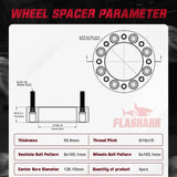 1994-2010 Dodge Ram 2500 3500 / 1967-2002 Ford 250 350 8x6.5 Inches Wheel Spacers 4PCS Flashark