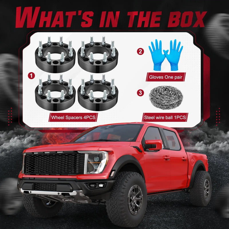 1994-2010 Dodge Ram 2500 3500 / 1967-2002 Ford 250 350 8x6.5 Inches Wheel Spacers 4PCS Flashark