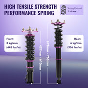 1995-1998 Nissan S14 240SX Coilovers 4PCS Flashark