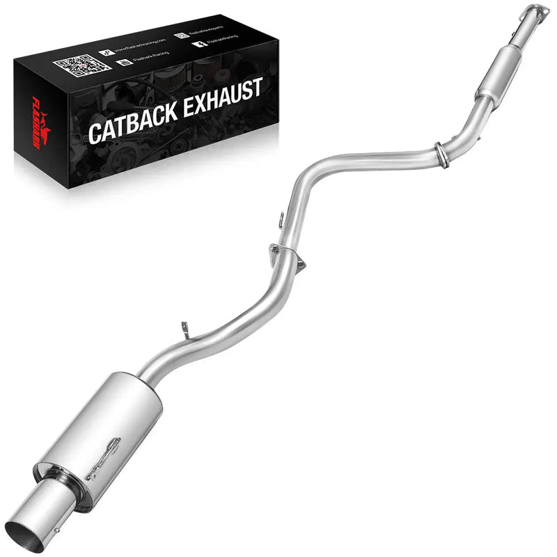 1995-1999 Mitsubishi Eclipse RS/GS 2.0L Non-Turbo Catback Exhaust System with N1-Style Muffler Tip Flashark