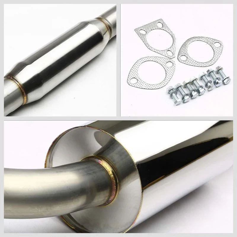 1995-1999 Mitsubishi Eclipse RS/GS 2.0L Non-Turbo Catback Exhaust System with N1-Style Muffler Tip Flashark