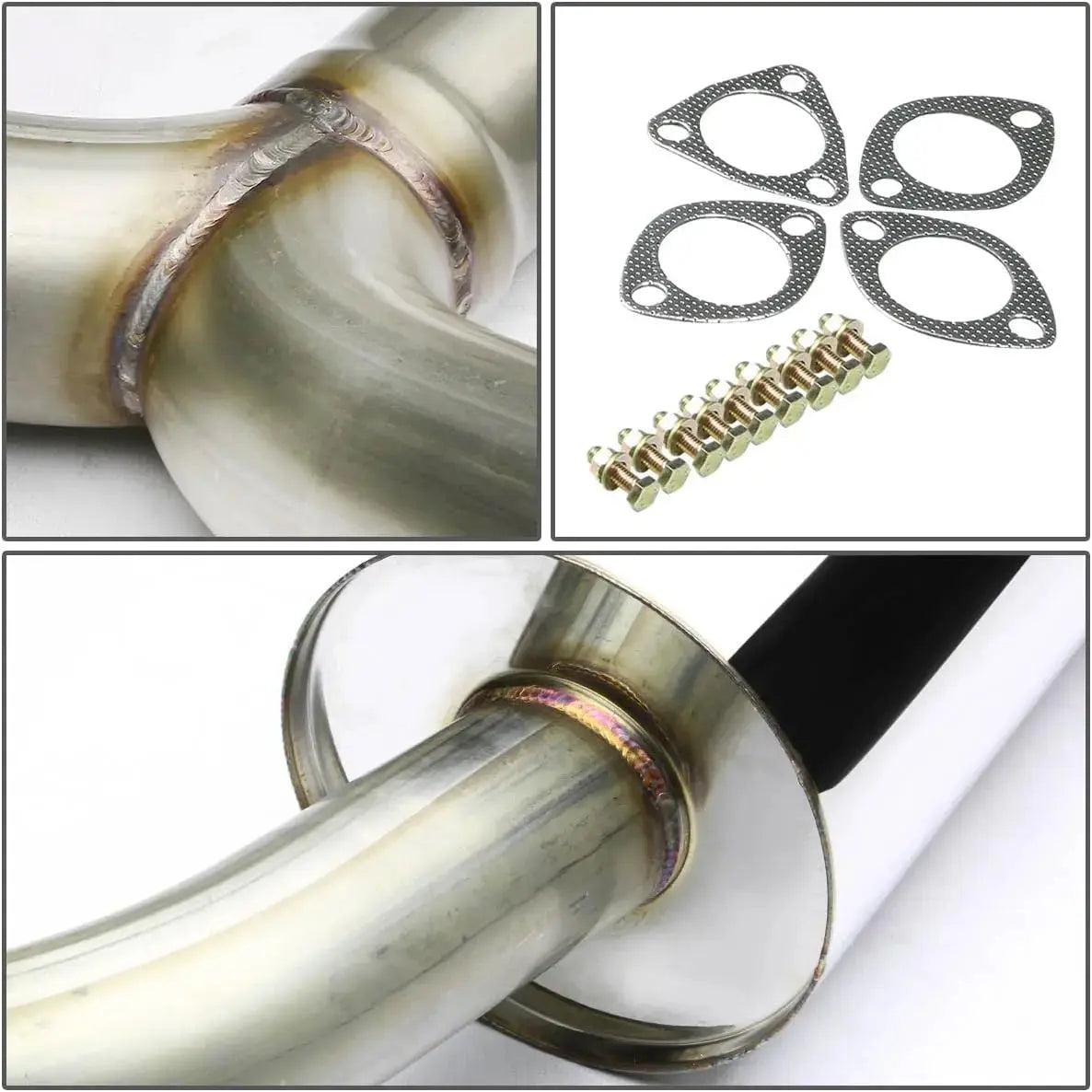 1998-2002 Honda Accord EX/LX 3.0L V6 Catback Exhaust System w/4.5 Inches Muffler Tip SOHC J30A1
