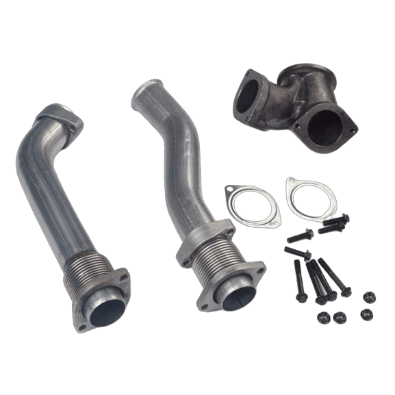 Late 1999-2003 Powerstroke 7.3L KC Turbos Upgraded Bellowed Up-Pipe Kit (300323)