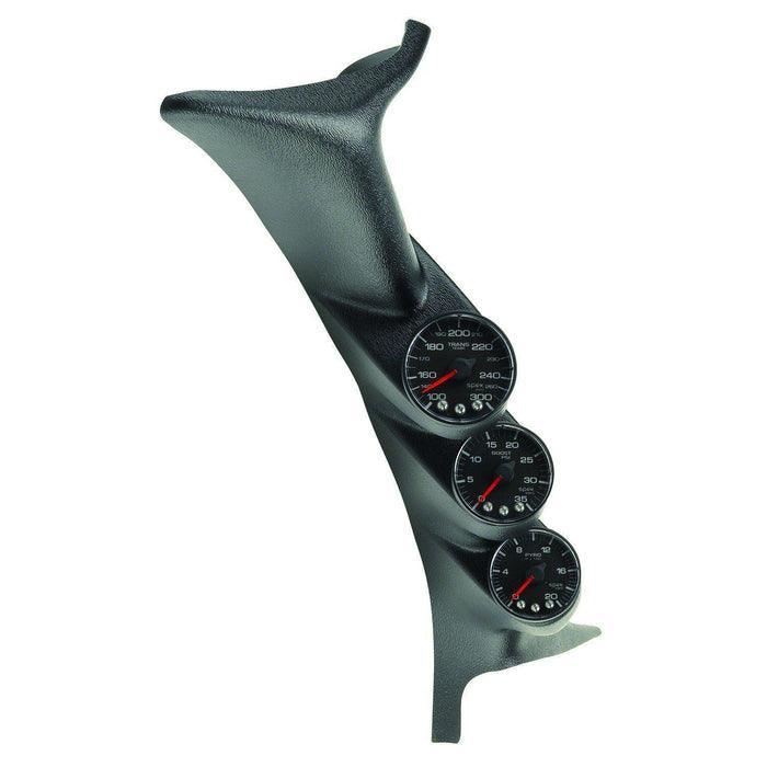 1999-2007 Powerstroke 7.3L/6.0L Spek-Pro Black on Black Triple Gauge Kit (P73010)