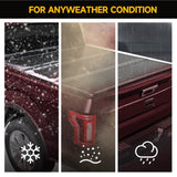 1999-2025 Ford F250 F350 Super Duty 6.8FT Hard Tri-Fold Tonneau Cover Truck Bed Pickup