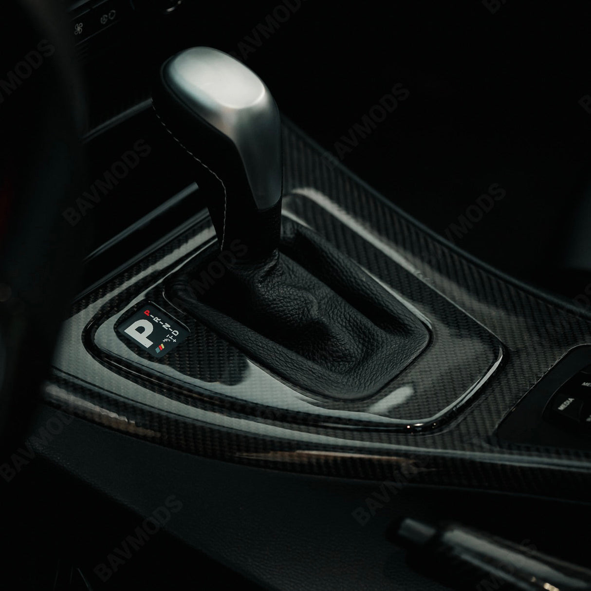 BAVMODS® Digital Gearshift Indicator Conversion Kit for BMW E9X 3 Series | LCD Display + Included Replacement Trim Panel BAVMODS®