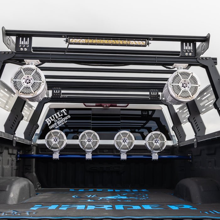 NXL 6.5" Neodymium Marine and Powersports Towers with Built-in Passive Radiator, 1" Driver and LED RGB Lights 150 Watts Rms -Red