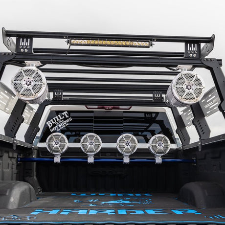 NXL 10" Neodymium Marine and Powersports Towers with Built-in Passive Radiator, 1" Driver and LED RGB Lights 300 Watts Rms -Red
