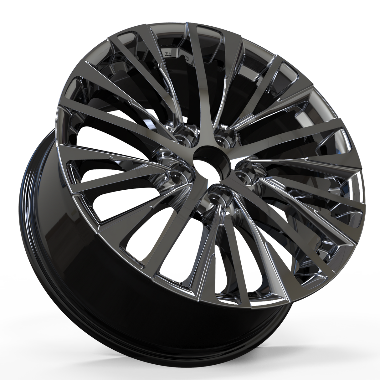 Lexus Toyota Wheels 20x8" pcd 5x114.3 Black Machine Face 4pcs