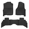 Trucktok Dodge Ram 2002-2008 1500 & 2003-2009 2500 3500 Crew Cab (Quad Cab) All-Weather Floor Mats TruckTok