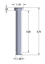 .5" x 3.3" Chromoly Pin With E Clip