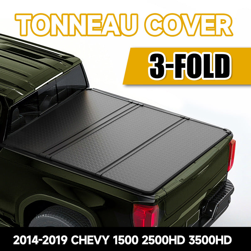 Trucktok 2014-2019 Chevy Silverado Sierra 6.5FT 3-Fold Hard Bed Tonneau Cover