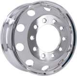 22.5x8.25 Stud Pilot Truck Wheels 4pcs Forged Aluminum Rims $330 each Both-Side Mirror Polished