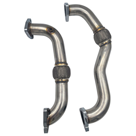 TruckTok 2008-2010 6.4L Ford Powerstork Exhaust Up Pipes & EGR Coolant Filter delete kit TruckTok