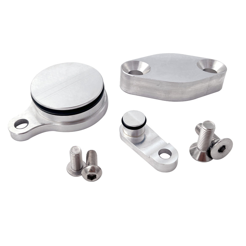 TruckTok 5.3L 6.0L LS EGR+EVAP Valve Block Off Plates Kit Purge Solenoid Plug Intake/Exhaust LM7 Generic