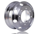 (Set of 8) 19.5 x 6.75 Truck Wheels Machined Bright BULK PRICE $317/pc 8pcs