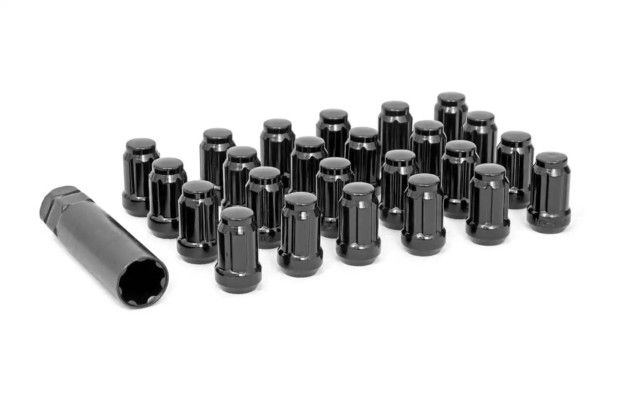 Black spline lug nuts set of 20