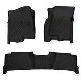 Trucktok 1999-2006 Silverado/Sierra 1500 2500 3500 Crew Cab All-Weather TPE Floor Mats TruckTok