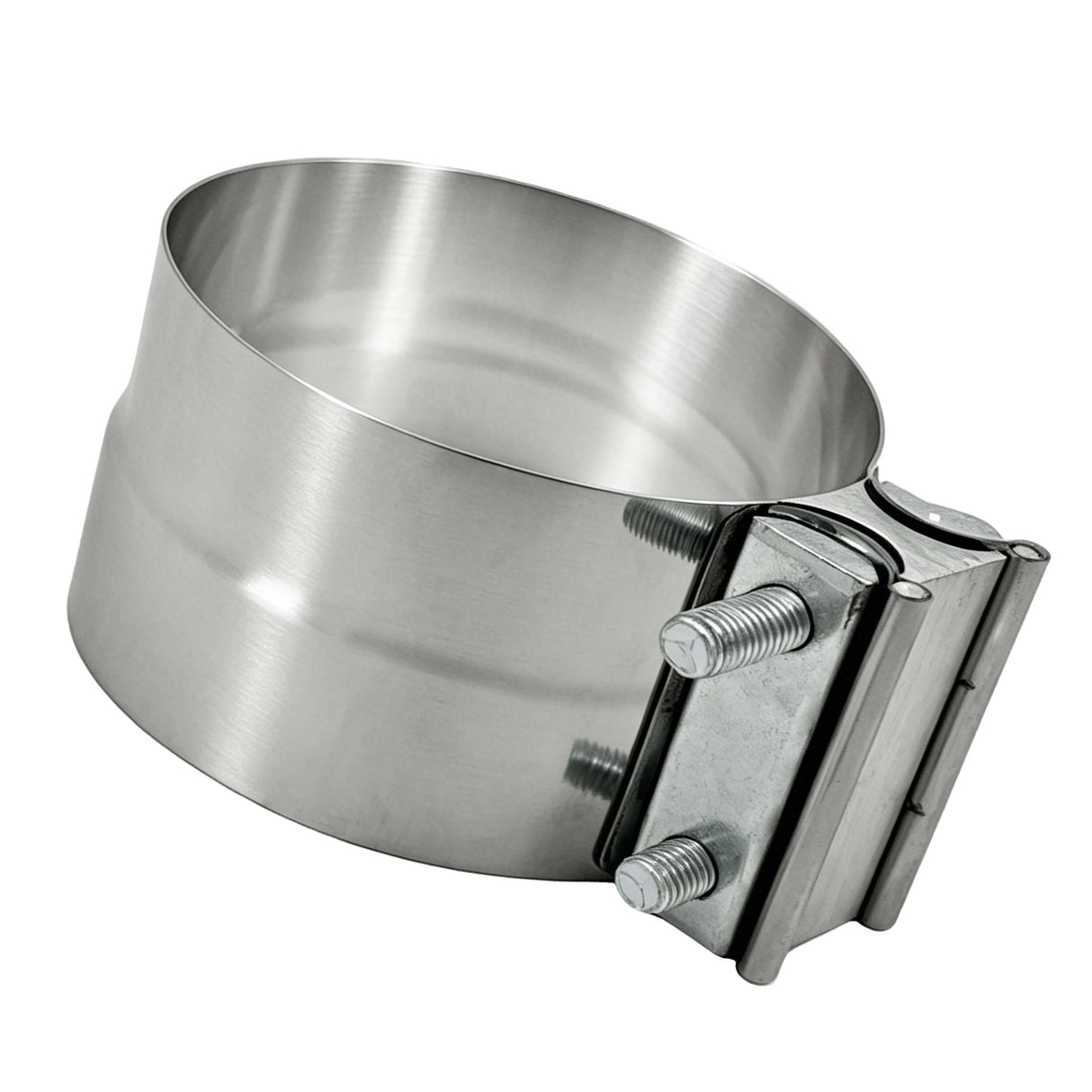 Trucktok 4"/5" Stainless Steel Exhaust Clamp Muffler Clamp Lap Joint Band Clamp Universal TruckTok