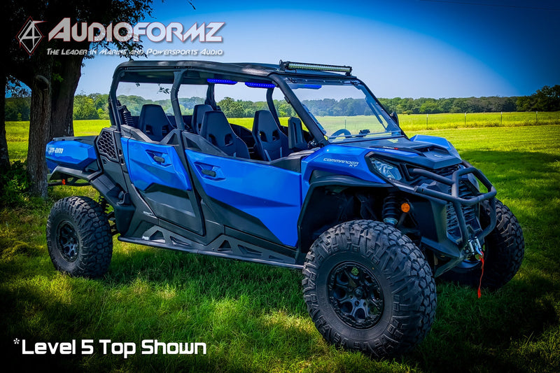 2021+ Can-Am Commander MAX / 2019+ Maverick Sport MAX Stereo Tops (4-Seat)