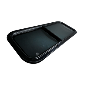 CRL Glass Slider Window w/ Clamp Ring (Driver Side) for Sprinter Van Wideout S&B