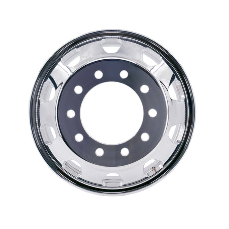 22.5 x 8.25 Kenworth Stylized 2pcs Truck Wheels Forged Aluminum Rims Both-Side Polished Mirror 10 Holes