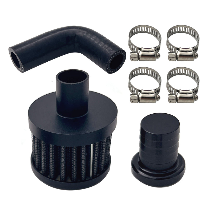 TruckTok 2007.5-2018 6.7L Dodge Ram Cummins 2500 3500 Diesel CCV Black Crankcase Ventilation & EGR Valve Delete Kit