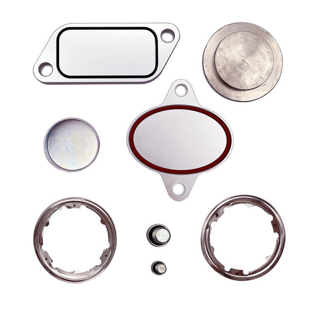 TruckTok 2007-2010 Cummins ISX CM871 EGR Plug Kit Stage 2 Plates and Plugs Aluminum Generic TruckTok