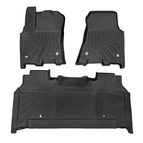 Trucktok 2025-2026 Dodge Ram 1500 Crew Cab with Storage All-Weather TPE Floor Mats TruckTok
