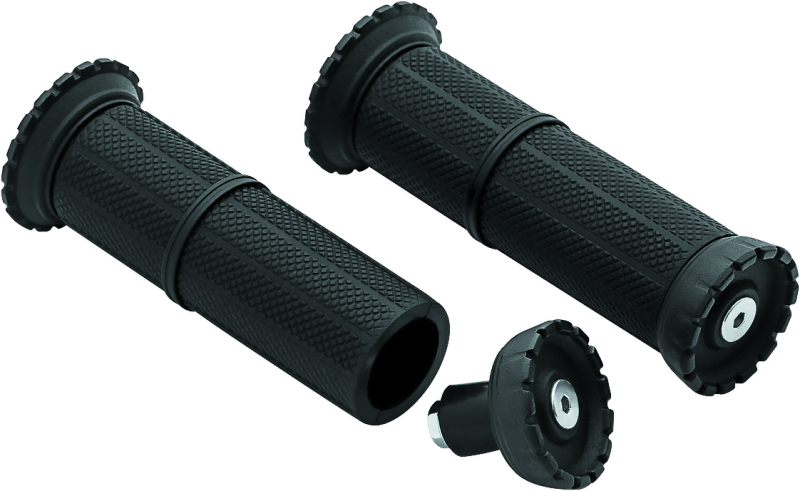 Kuryakyn Riot Universal Grips 1in Satin Black