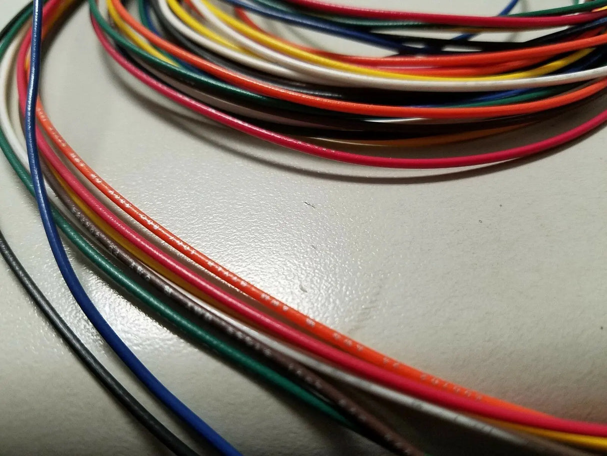 28 AWG Gauge Stranded Hook Up Wire 8 Color UL1007 300 Volt CHOOSE YOUR LENGTH ACDC