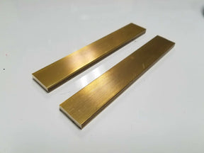 (2) 1/4" x 1" C360 BRASS FLAT BAR 6" long Solid .250" Mill Stock USA
