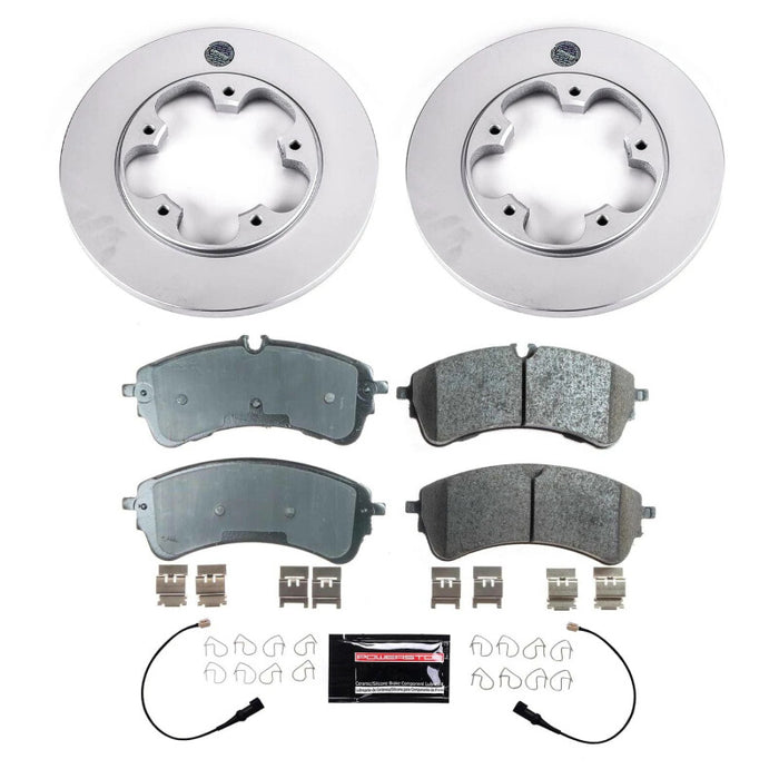 Power Stop 2021 Ford Transit-350 Rear Z17 Coated Brake Kit