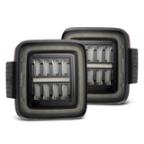 AlphaRex NOVA-Series Prismatic LED Tail Lights Black | '18-Current JL Wrangler / '20-Current JT Gladiator
