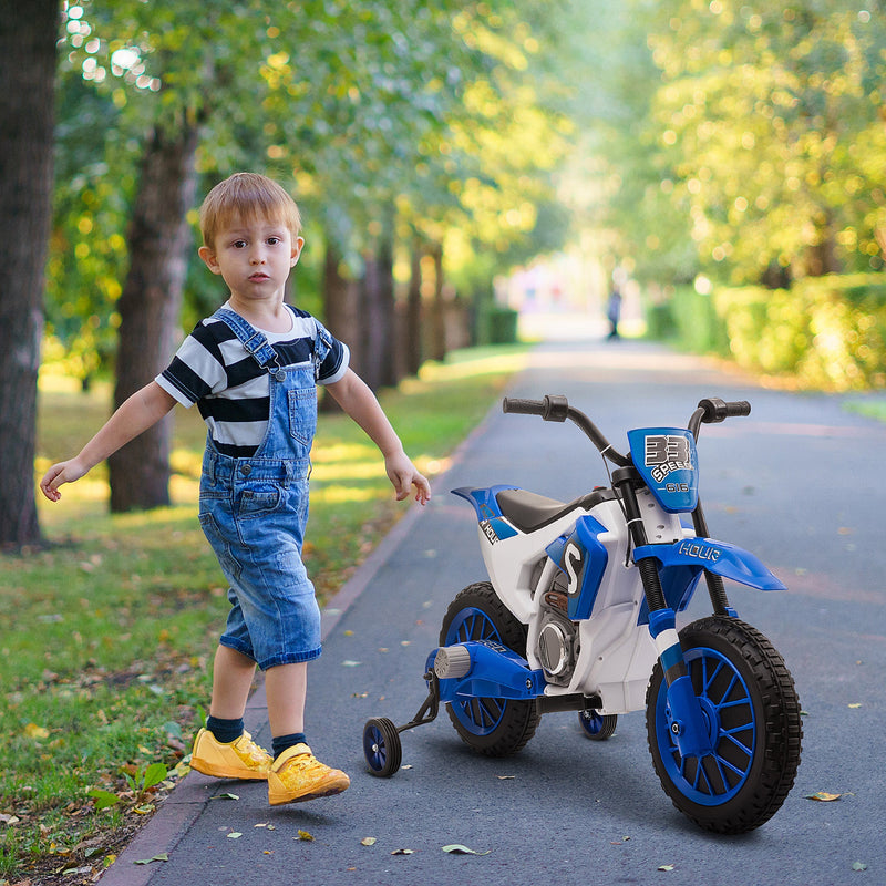 12V Rechargeable Dirt Bike Toy with Training Wheels - Perfect for Little Riders!
