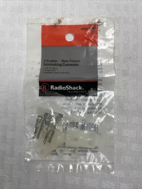 2-Position Male/Female interlocking connector 2740222 TekShack