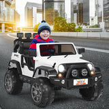 2-Seat Pink Ride on Car with Remote Control, LED Lights, and Music for Toddlers