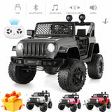 2-Seater Electric Ride-On Car for Kids with Remote Control, MP3 Player, and LED Lights - 12V Battery Powered Toy Truck