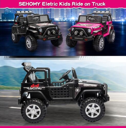 2-Seater 12V Electric Ride-On Jeep for Kids with Remote Control