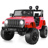 Electric Ride-On Truck for Kids with Remote Control, MP3 Player, LED Lights, and 12V Battery