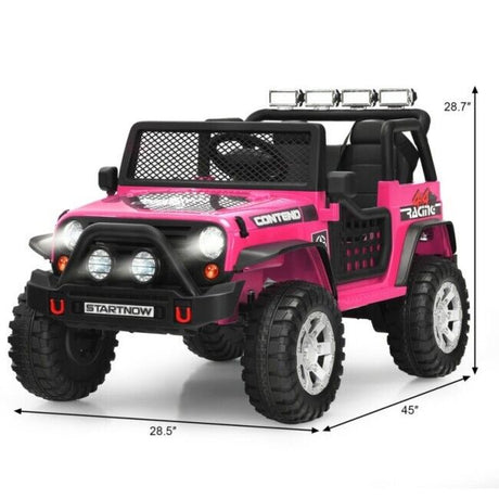 2-Seater 12V Electric Ride-On Truck for Kids with Remote Control