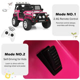 2-Seater 12V Electric Ride-On Truck for Kids with Remote Control