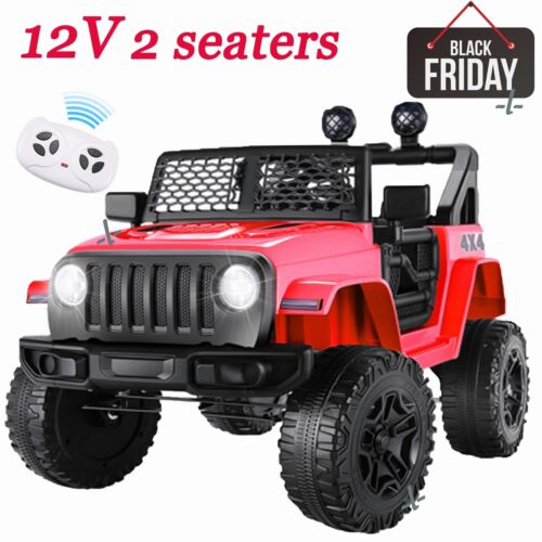2-Seater 12V Ride-On Truck with Remote Control for Kids