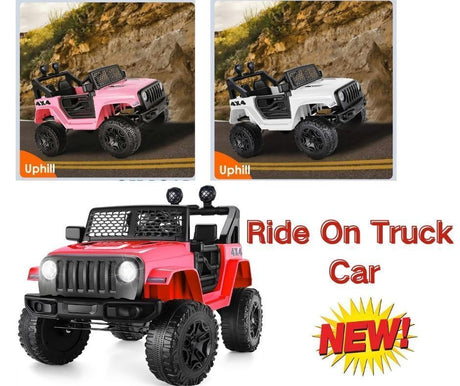 2-Seater 24V/12V Electric Ride-On Truck for Kids with Bluetooth and 2x200W Motors - 77 New Features!