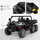 2-Seater Electric Ride-On Truck with Remote Control and Dump Bed - 24V Kids' Vehicle