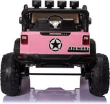 400W 2-Seater Electric Ride-On Jeep for Kids with Remote Control and LED Lights